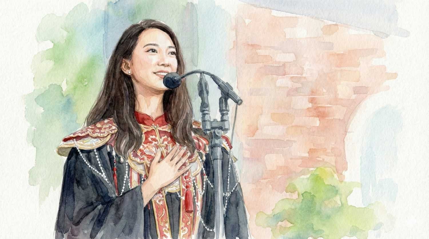 When I heard the Harvard girl Jiang Yurong speak at graduation